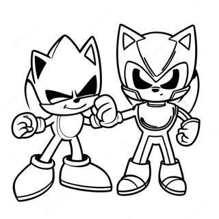 Metal Sonic Vs Sonic Farvelaegningsside 64707 13843