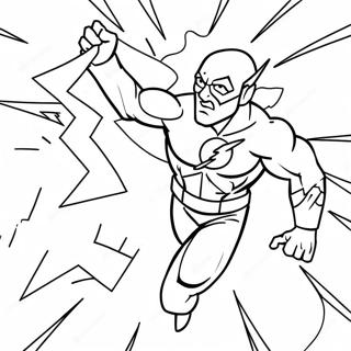 Flash Med Lynbolte Farvelaegningsside 65170-13576