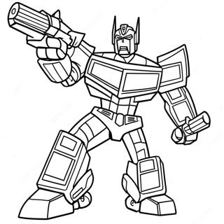 Optimus Prime I Aktion Farvelaegningsside 65265-14270