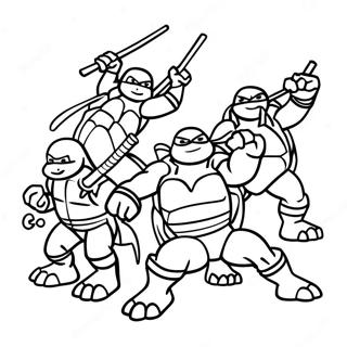 Ninja Turtles Farvelægningsider