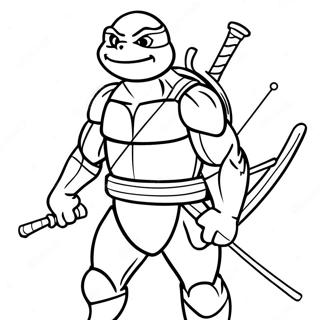 Donatello Med Bo Stang Farvelaegningsside 6558-1469