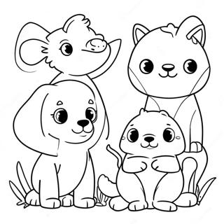 Opmuntrende Dyrevenner Farvelaegningssider 66173 14483