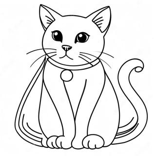 Majestaetisk Siamesisk Kat Farvelaegningsside 66543-14564