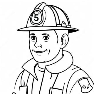 Farvelaegningsside Med Venlig Brandmand 66902 14632