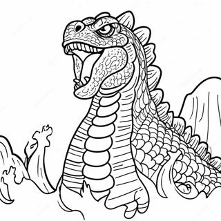 Shin Godzilla Kaempende Farvelaegningsside 67807-14841