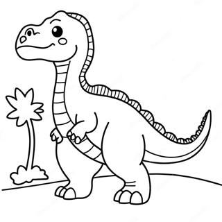 Realistisk Dinosaur Farvelaegningsside 68677-15026