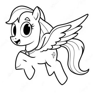 Rainbow Dash Flyvende Farvelaegningsside 70138-15350