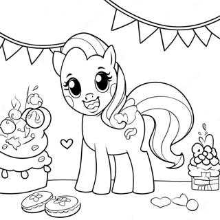 Pinkie Pie Festscene Farvelaegningsside 70140 15357