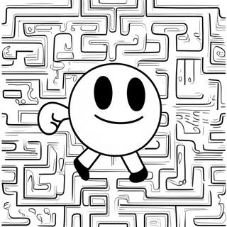 Pacman I En Labyrint Farvelaegningsside 70596 15456