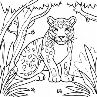 Leopard I En Jungle Farvelaegningsside 71670 15693