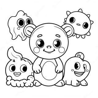 Sode Baby Disney Monstre Farvelaegningsside 72163 15984