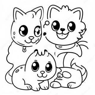 Sode Tiktok Kaeledyr Farvelaegningsside 72441-16195