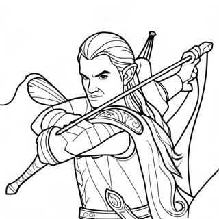 Legolas Den Elvish Bueskytte Farvelaegningsside 72883 16544