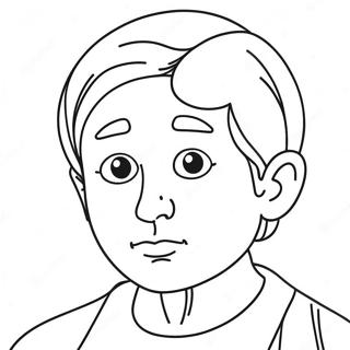 Trist Ansigt Farvelaegningsside 73036-16655