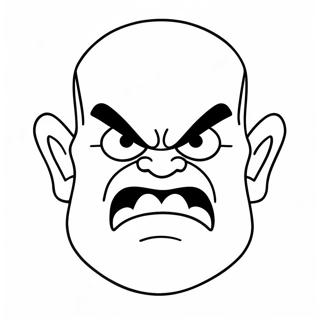 Vred Ansigt Farvelaegningsside 73038-16663