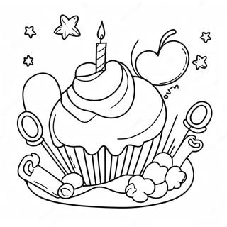 Farverig Fredagsfejring Farvelaegningsside 73498-17017