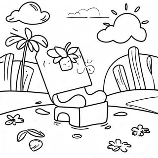 Solrig Fredag Eftermiddag Farvelaegningsside 73499-17024