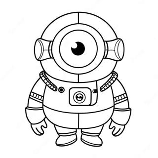 Minion I Rumdragt Farvelaegningsside 7370-806