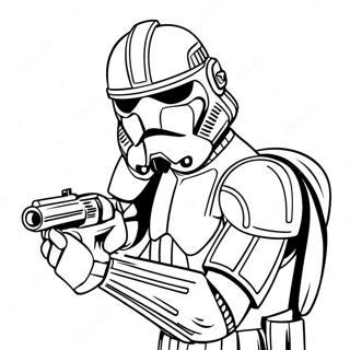 Uforskraekket Klone Trooper I Aktion Farvelaegningsside 73959 17374