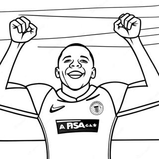 Mbappe Fejrer Et Mal Farvelaegningssiden 73986-17398