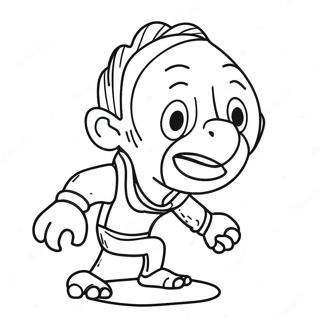 Uudsigelig Karakter I Aktion Farvelaegningsside 74469-17771