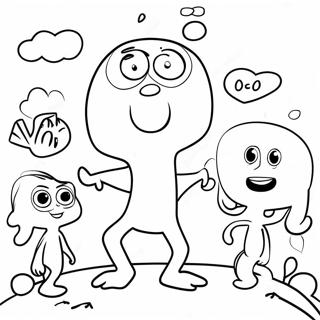 Uudsigelig Med Venner Farvelaegningsside 74471-17778