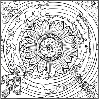 Optisk Illusion Farvelaegningsside 74725-17966