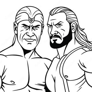 Dynamisk Wwe Tag Team Farvelaegningsside 74857-18084