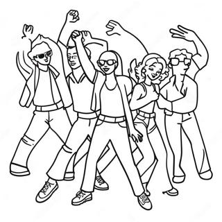 Funky 80er Dansefest Farvelaegningsside 74960 18161