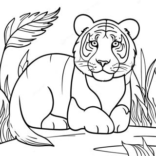 Realistisk Dyr Farvelaegningsside 75111-18266