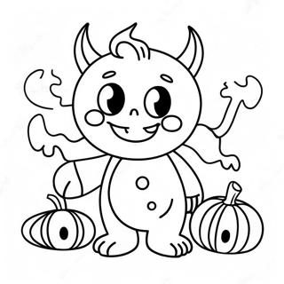 Kaer Monster Trick Or Treat Farvelaegningsside 75244-18383