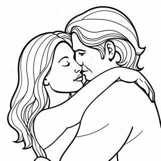 Passioneret Omfavnelse Farvelaegningsside 75268-18400