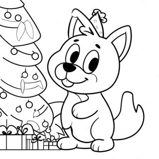 Bla Der Dekorerer Juletraeet Farvelaegningsside 75653 18696