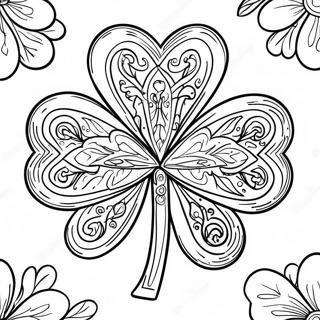 Heldigt Klover Farvelaegningsside 75704-18732