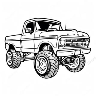 Klassisk Haevet Ford Truck Farvelaegningsside 75784-18798