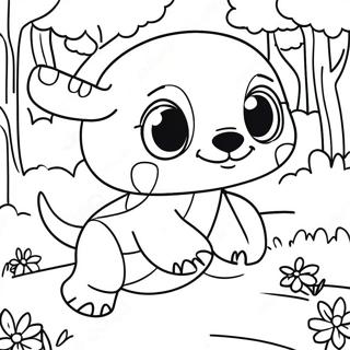 Legesyge Stitch Og Angel I Parken Farvelaegningsside 76014 18976