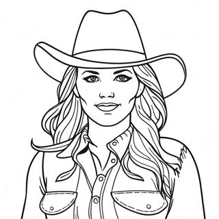 Cowgirl Farvelægningsider