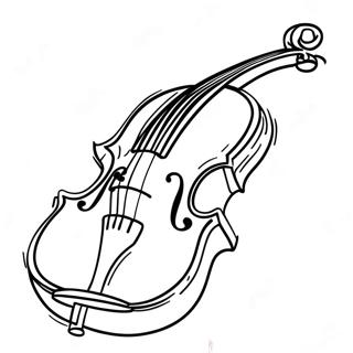 Elegant Violin Farvelaegningsside 76346-19233