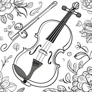 Elegant Violin Farvelaegningsside 76346-19234