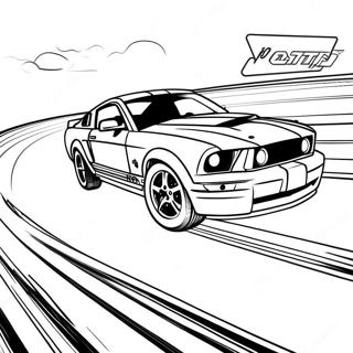 Mustang Gt Racing Pa Banen Farvelaegningsside 76398 19279
