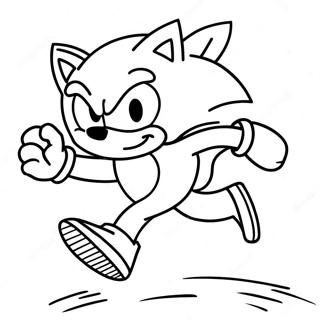 Sonic The Hedgehog Der Lober Hurtigt Farvelaegningsside 76856-19630