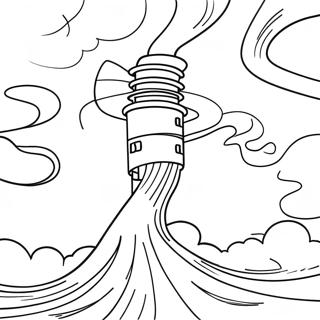 Virvlende Tornado Farvelaegningsside 76906 19671