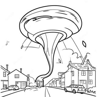 Destruktiv Tornado Farvelaegningsside 76907-19675