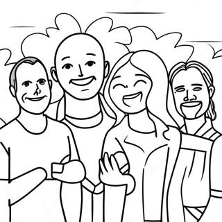 Stottende Venner I Afhaengighedsgenopretning Farvelaegningsside 77036-19760