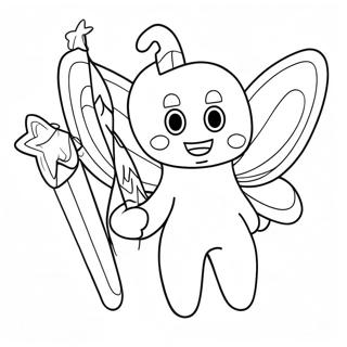 Tandfe Med Magisk Stav Farvelaegningsside 77115 19822