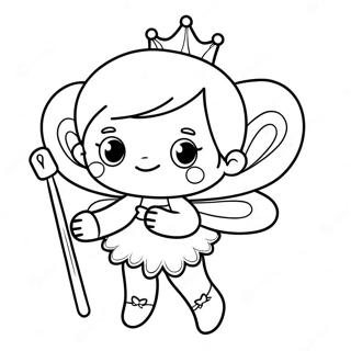 Tandfe Med Magisk Stav Farvelaegningsside 77115 19824