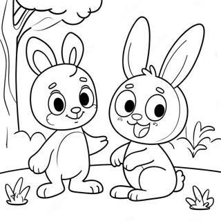 Bluey Og Bingo Paskeeventyr Farvelaegningsside 77139 19833