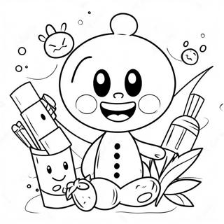 Tegnefilmsfigurer Der Fremmer Velvaere Farvelaegningsside 77373 20021