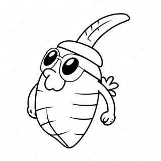 Sjov Gulerod Med Solbriller Farvelaegningsside 77811-20358