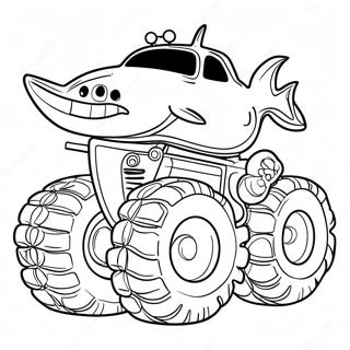 Haj Monster Truck Farvelaegningsside 78041-20526